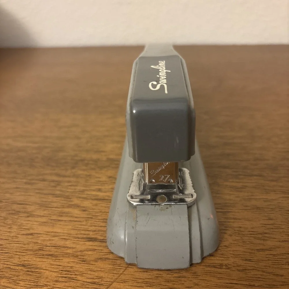 Vintage Industrial Modern Eames‎ Era Swingline Stapler Gray USA Model #27 Works